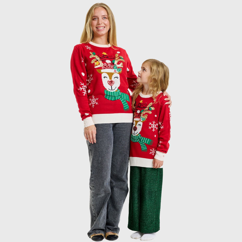 Det søde rensdyrs julesweater - Barn
